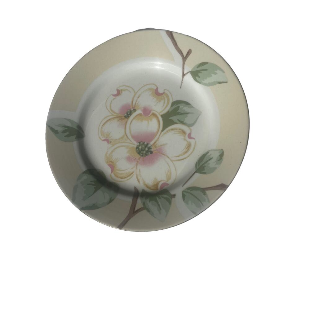 Salad Plate Dogwood by FAIRFIELD 8” FLoral Cottagecore Garden Chic Shabby